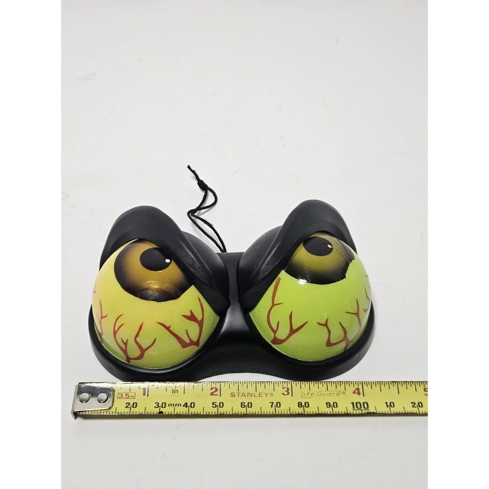 Halloween Spooky Glowing Green Peeping Eyes Light Up Tree Bush Ornament Decor